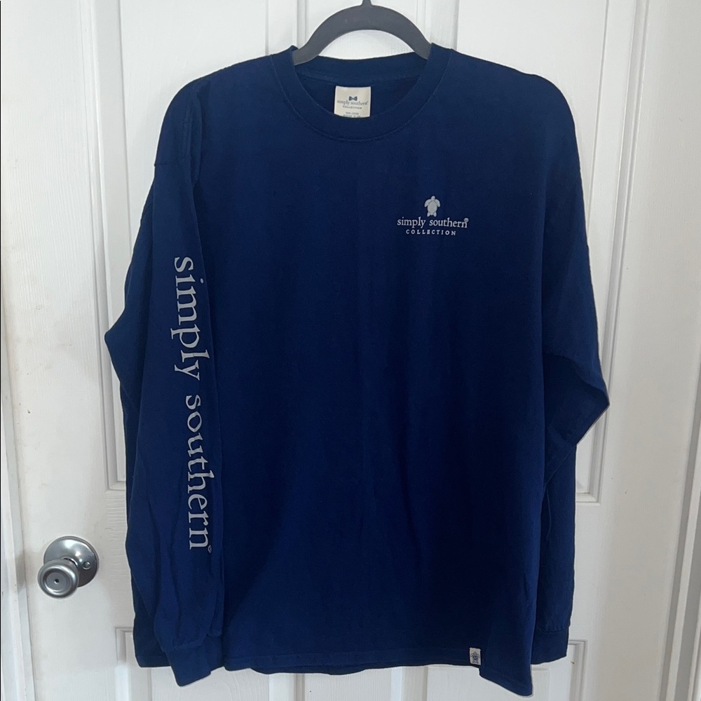 Simply Southern Navy Long Sleeve Logo Shirt